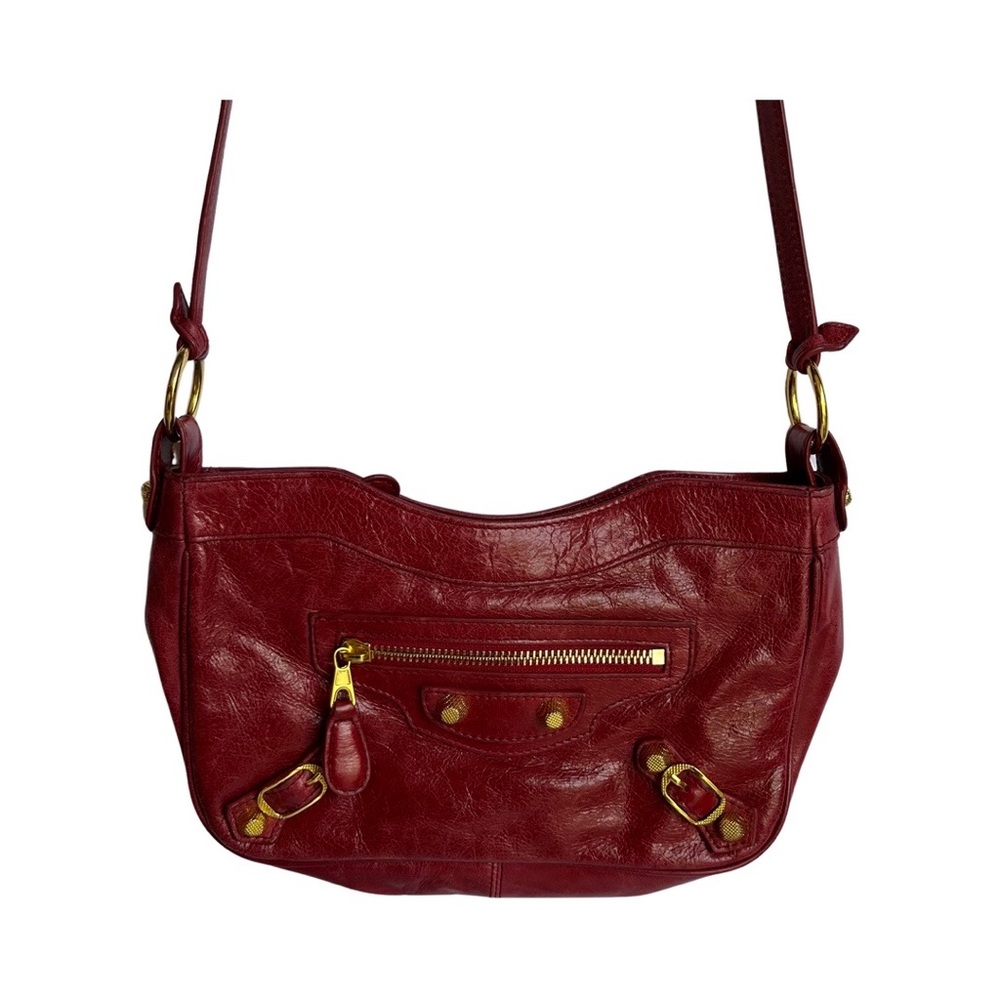 Balenciaga red mini crossbody city bag with gold Hardware - Picture 3 of 12